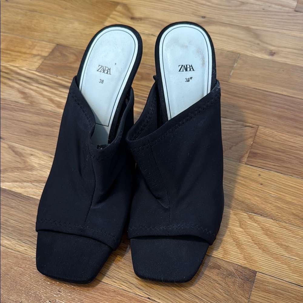 Zara Elegant Black Women's Mules